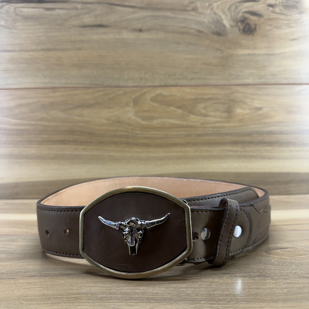Cerrillo Western Belt Womens S/M Brown Leather Boho Adjustable Rodeo Farm